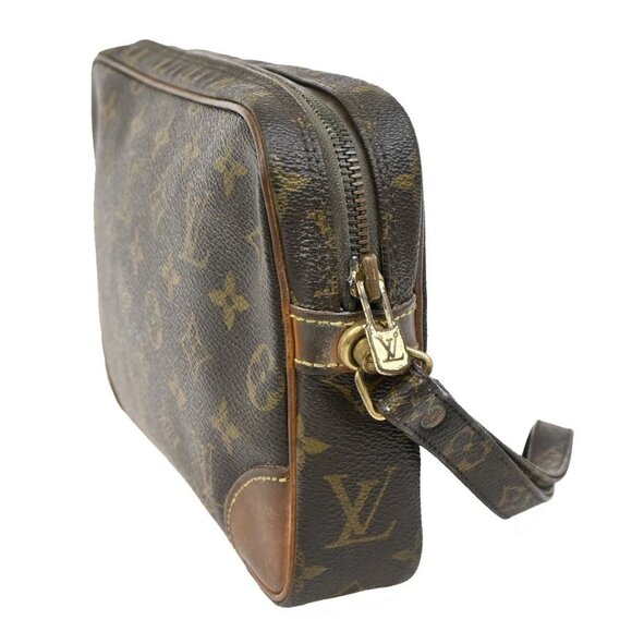 LOUIS VUITTON Marly Dragonne GM Clutch Hand Bag Monogram Brown M51825 02FC030 - Picture 4 of 15